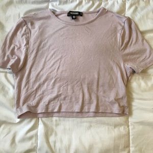 Purple lilac cropped tee